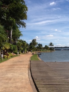 Gorgeous lake in Brasilia where we ate lunch one day